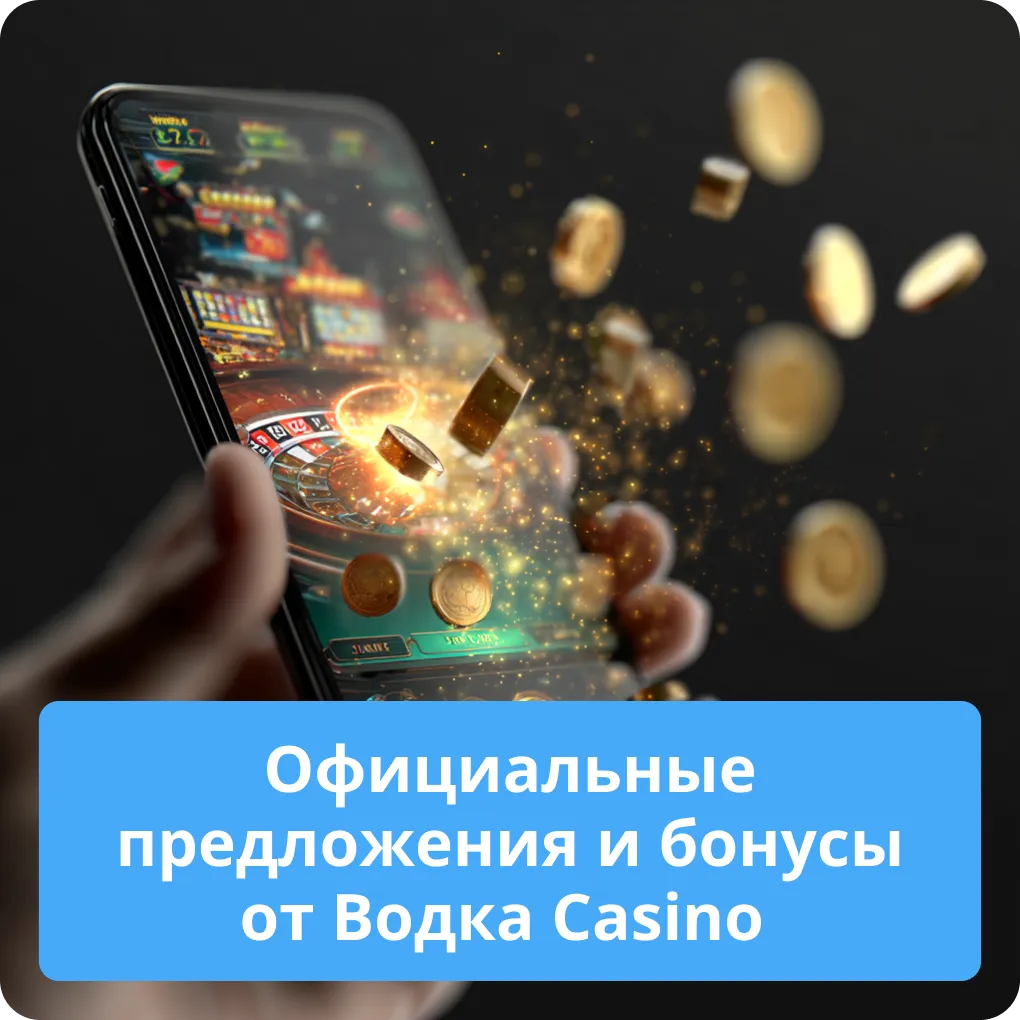 Все официальные предложения и самые выгодные бонусы от Водка Casino для игроков Официальные предложения и бонусы от Водка Casino